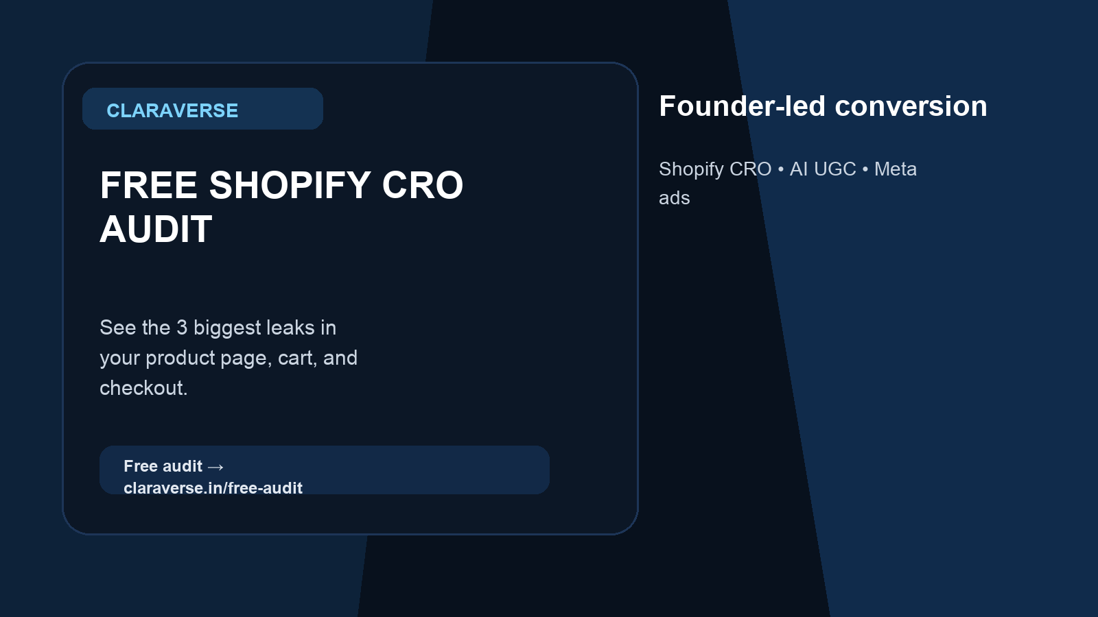 Free Shopify CRO Audit hero