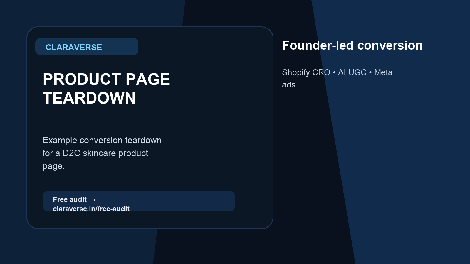 Product Page Teardown Example for Indian D2C Skincare hero