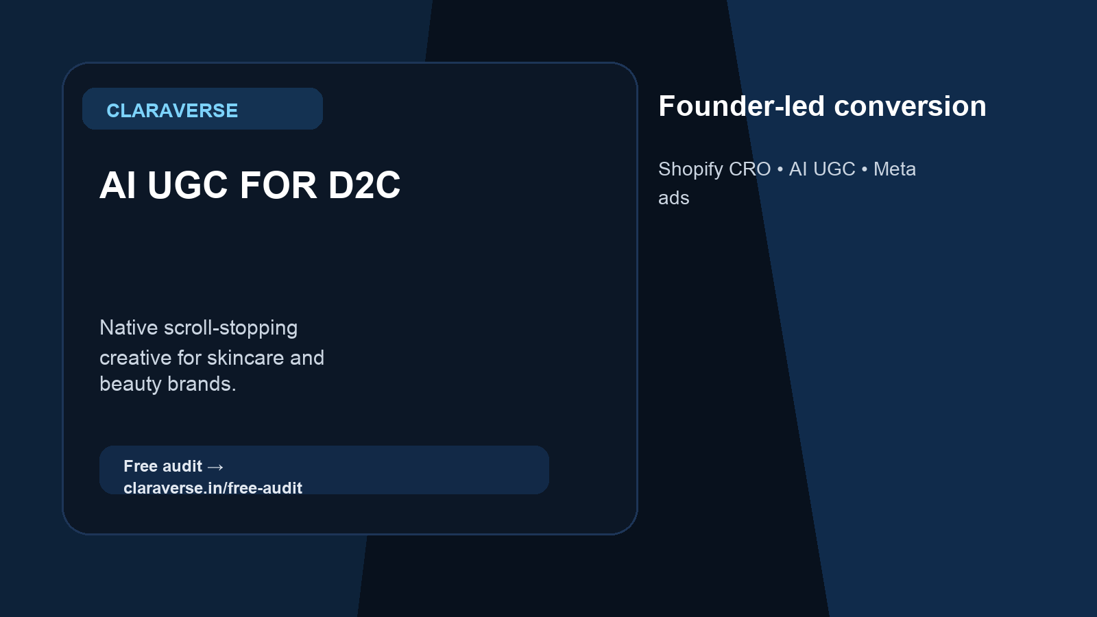 AI UGC for Skincare and Beauty hero